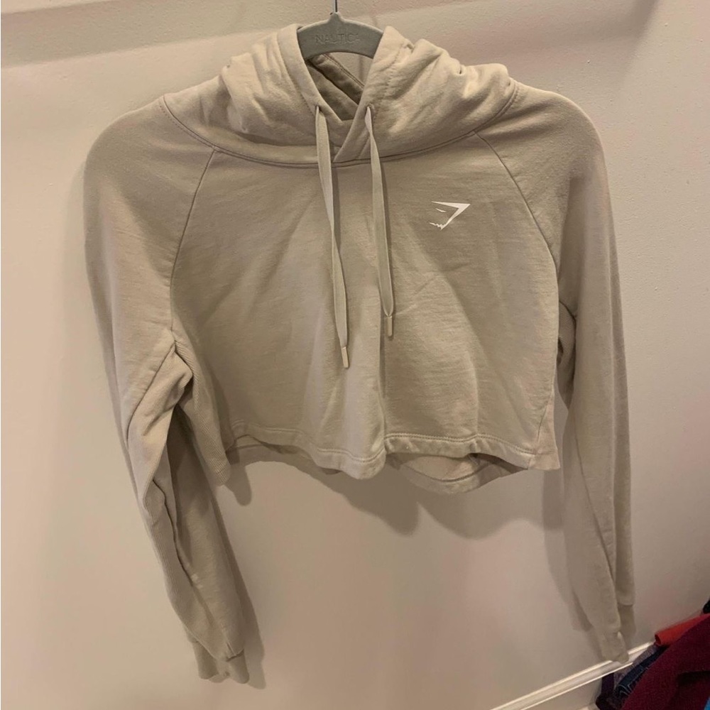 Gym shark cropped hoodie